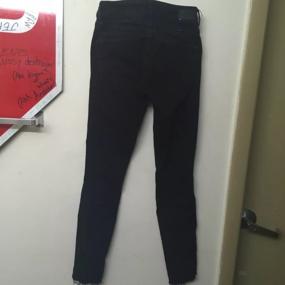 BLACK RIPPED JEGGINGS - Picture 4 of 4